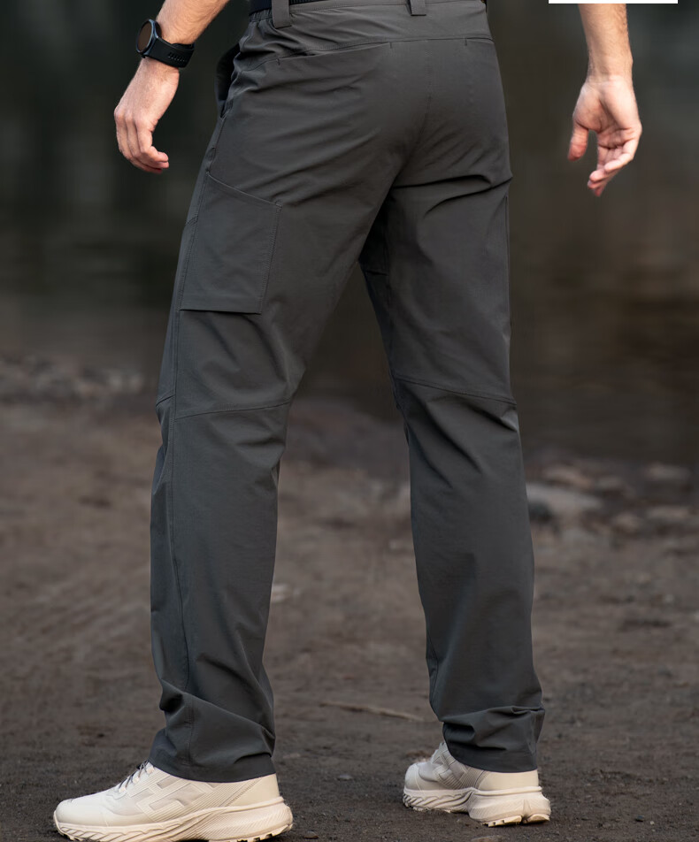 Free Soldier Peak Quick-Dry Pants Teflon Three-Protection Spring Summer Breathable Scratch-Resistant Durable Sun Protection UPF50+ Black 34W/30L 19