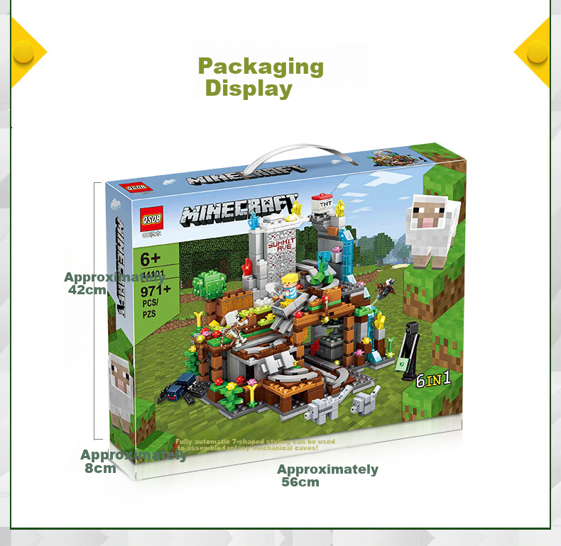 Quweitongnian My World Building Block Toy Miniature World Boy's Assembly Model Boy's And Girl's Christmas Gift 5