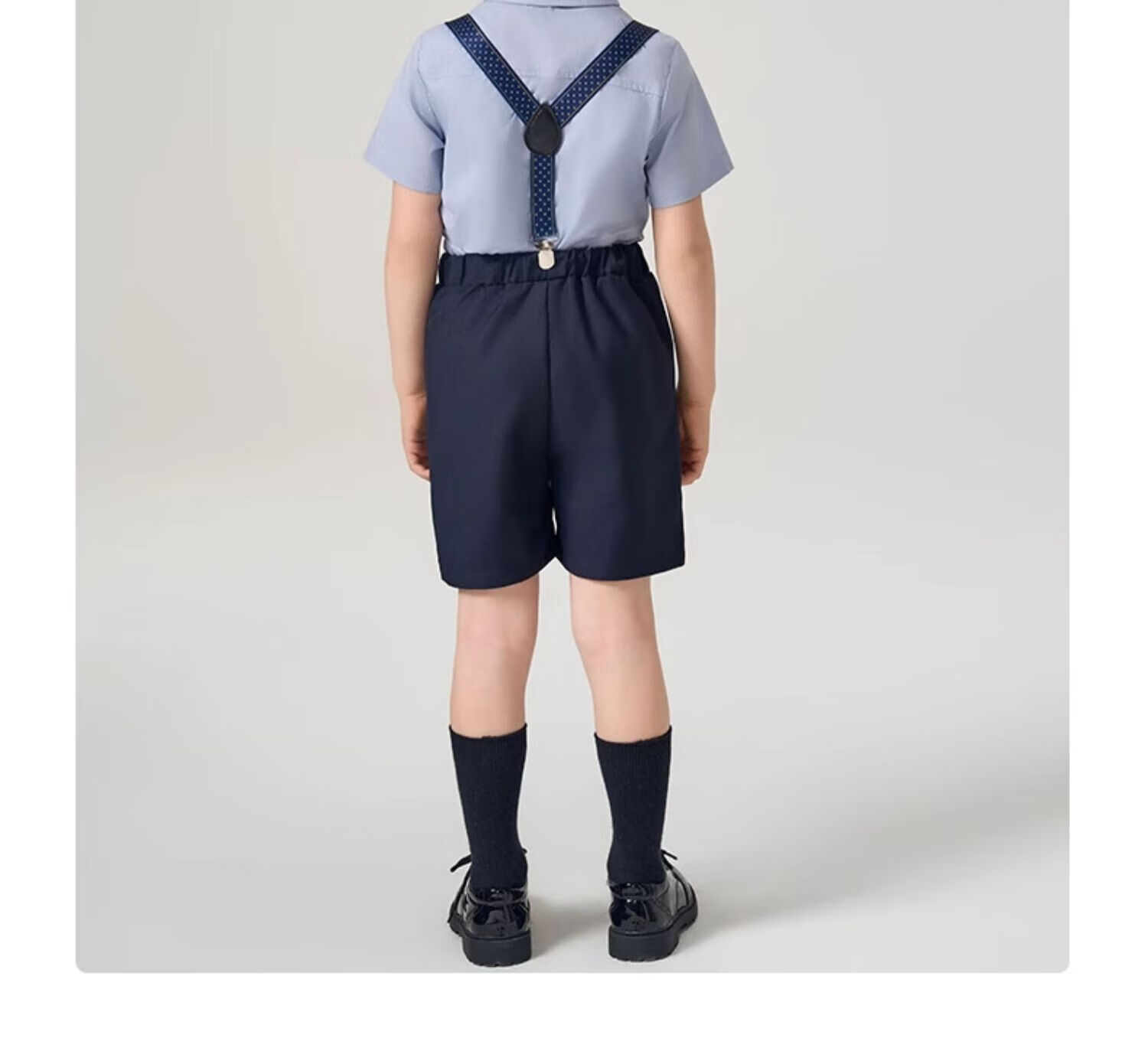 Romon Boys' Children's Performance Suit Boys' Birthday Flower Boy Kindergarten Graduation Suit Navy Blue 160 10