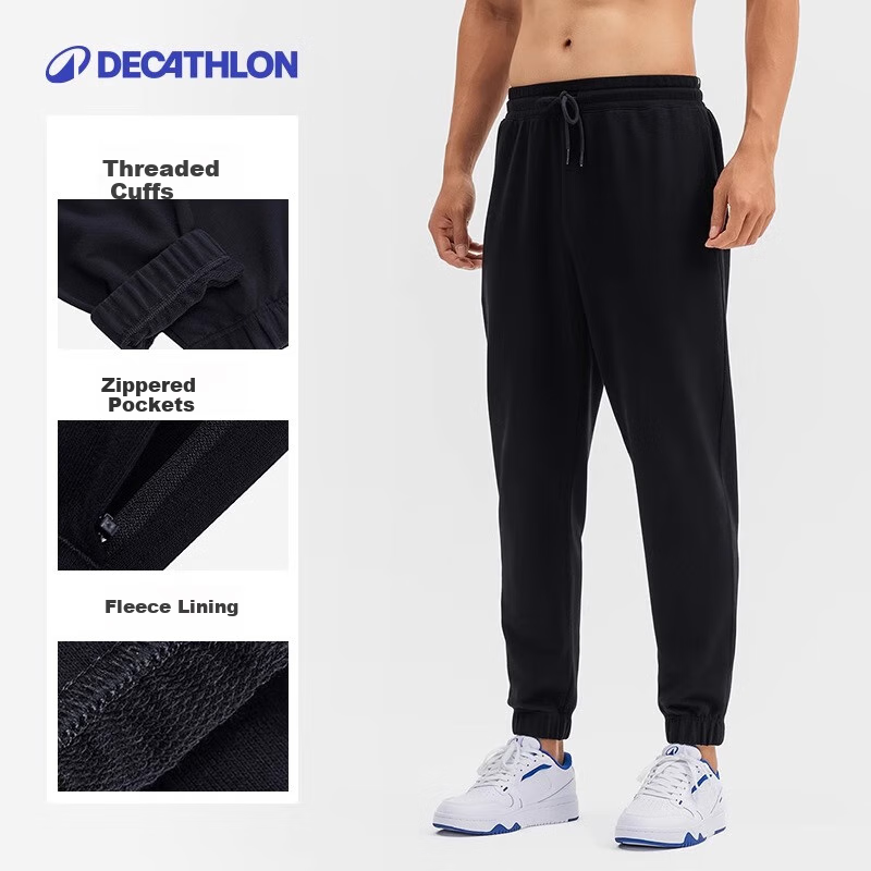 DECATHLON Sweatpants, Men's Sports Pants, Casual Trousers, Fitness Long Pants, Warm Men's Pants, Knitted Running Pants, 5430728