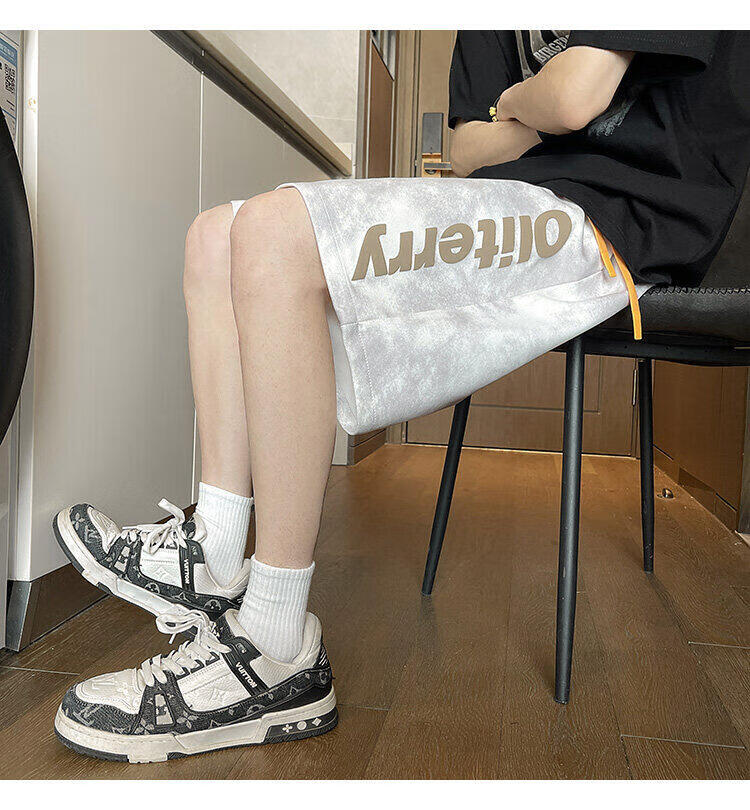 Zofeili Men's American Tie-Dye Shorts Summer 2025 Loose Casual Versatile Sports Pants Youth Trendy Five-Point Pants 19