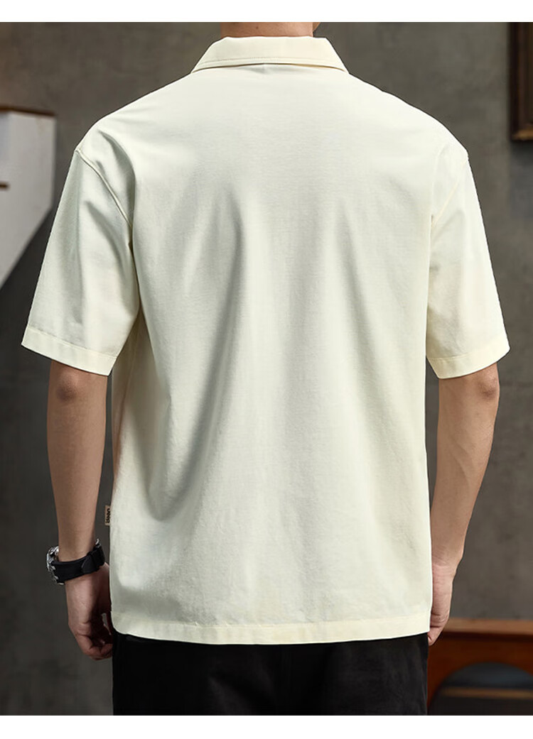 JEEP Polo Shirt for Men, Summer Short-Sleeve T-Shirt, Comfortable Breathable Casual Versatile Commuter Loose-Fitting Collared Top for Me 13