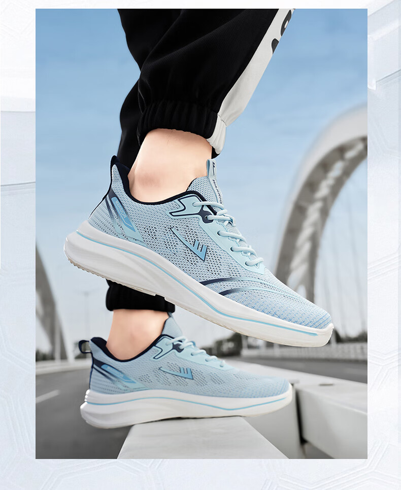 Warrior Men's Sports Shoes Lightweight Breathable Running Shoes Casual Soft Elastic Sneakers White Orange Size 39 9