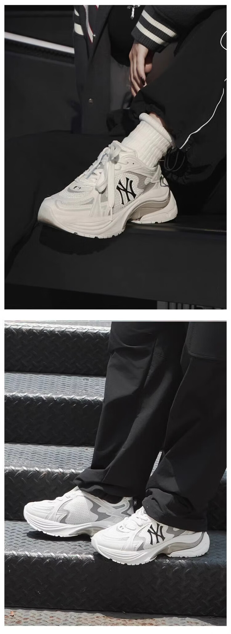 MLB Shoes for Men And Women, Dad Sneakers, Casual Sports Vans, KARINA Style 3ARNSPL4N-50GRS 8