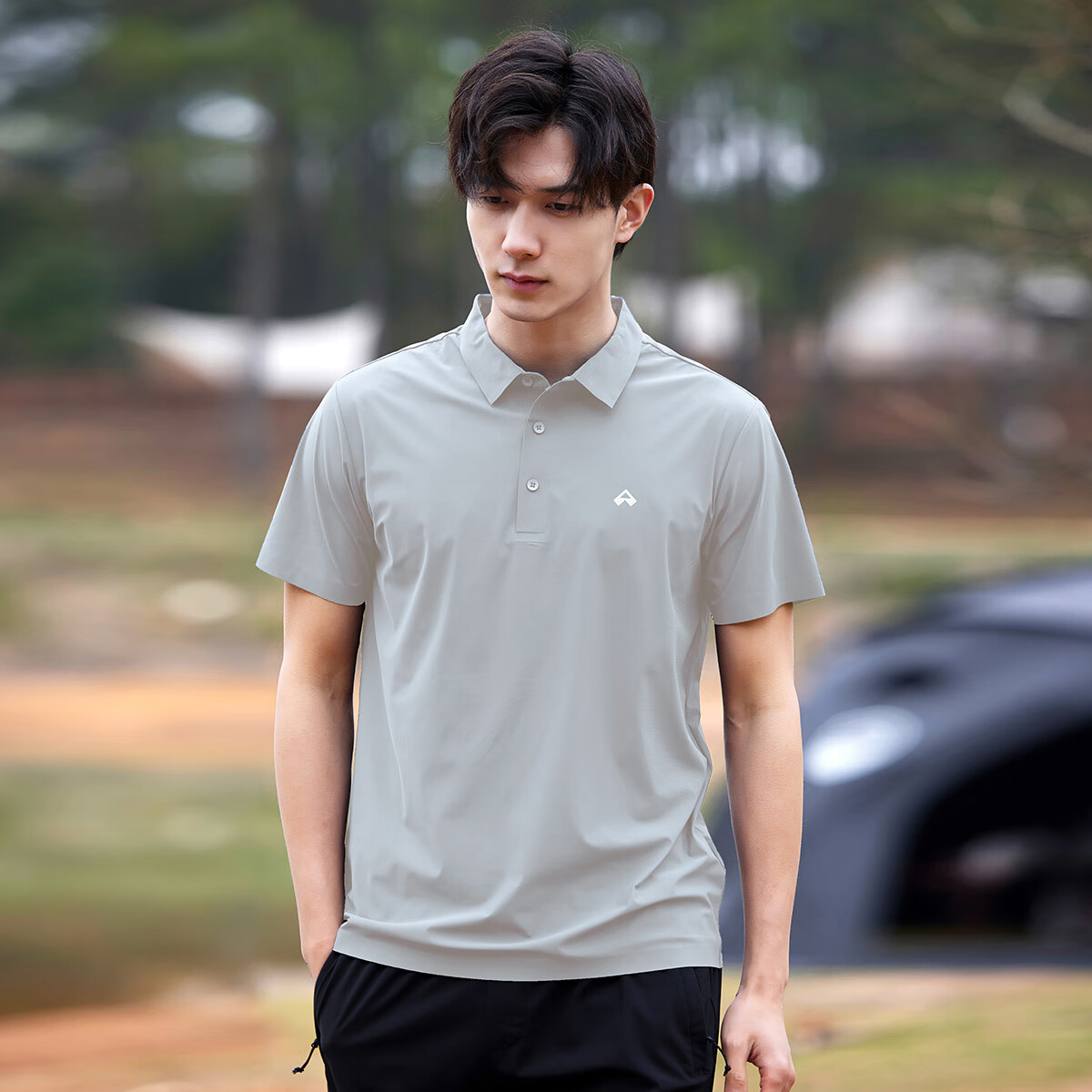 Pioneer Camp Polo Shirt for Men, Summer New Style, Ice Silk Cool Feeling Sun Protection Shirt, Men's Short-Sleeve Business Casual Half-Sleeve T-Shirt
