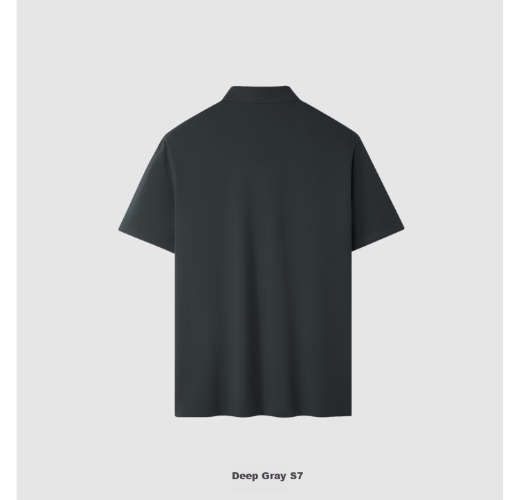 HLA Short-Sleeve Polo Shirt for Men, Summer 2025, Light Business Fashion Series, Cool-Feeling Short-Sleeve Men's Shirt HNTPW2J067A 5