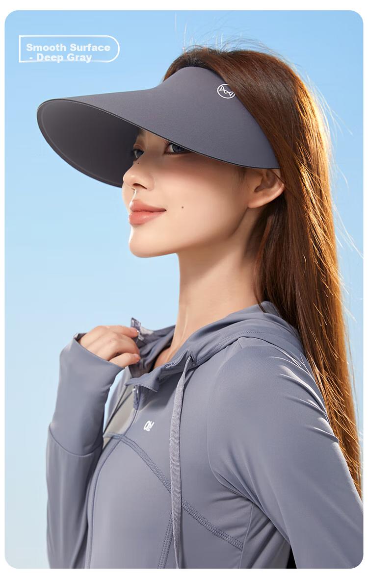 MiiOW Sun Protection Hat for Women, UV-Resistant Seamless Visor Hat, Foldable Wide Brim Sunhat for Summer 2026 18
