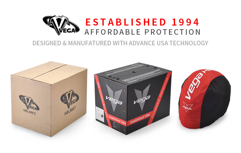VEGA SA60 American Dual-Lens Motorcycle Helmet Electric Scooter Summer Four-Season Full-Face Helmet Matte Black XL 15