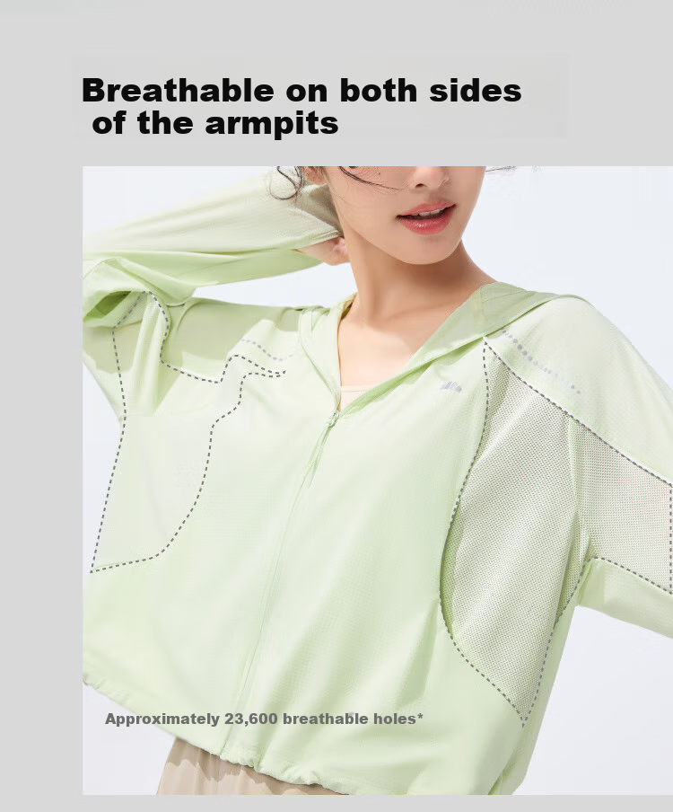 Beneunder Women's Sun Protection Clothing, Summer Ultra-Light Cool-Feeling Sun Protection Garment, Outdoor Sports Loose Jacket DS835 13