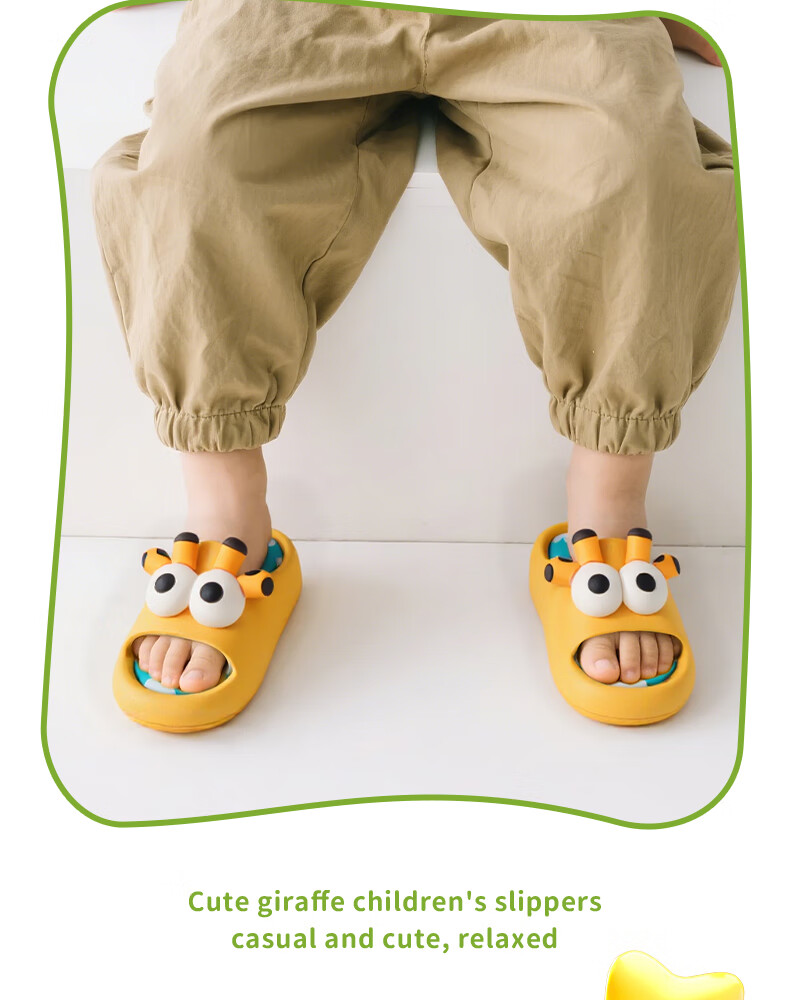 FOOTOPPO Children's Sandals, Boys' Slippers, Squishy Feeling, Baby Non-Slip Slippers, Toddler Summer Sandals for Boys And Girls 12