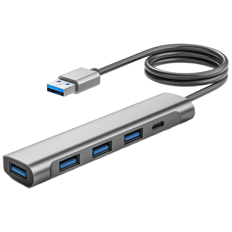 Youlianxing USB3.0 Expansion Dock Splitter One-To 2 Meters, High-Speed 4-Port Expansion Dock HUB Hub, Desktop Computer Host Extension Cable YLX-RS515HAM