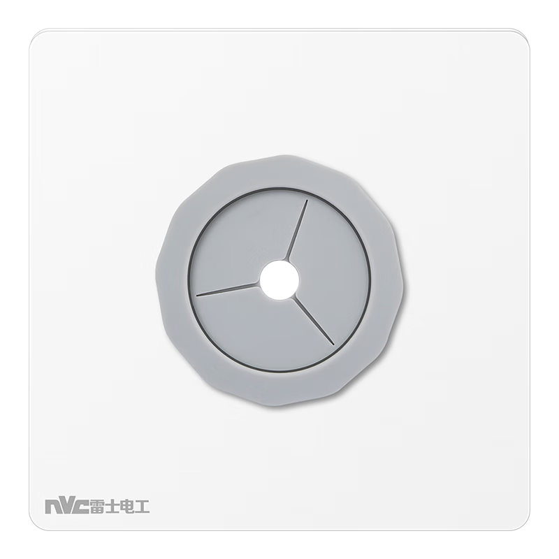 NVCleishidiangong Switch Socket, Blank Panel with Wire Hole, 86-Type Concealed Wall Panel, White