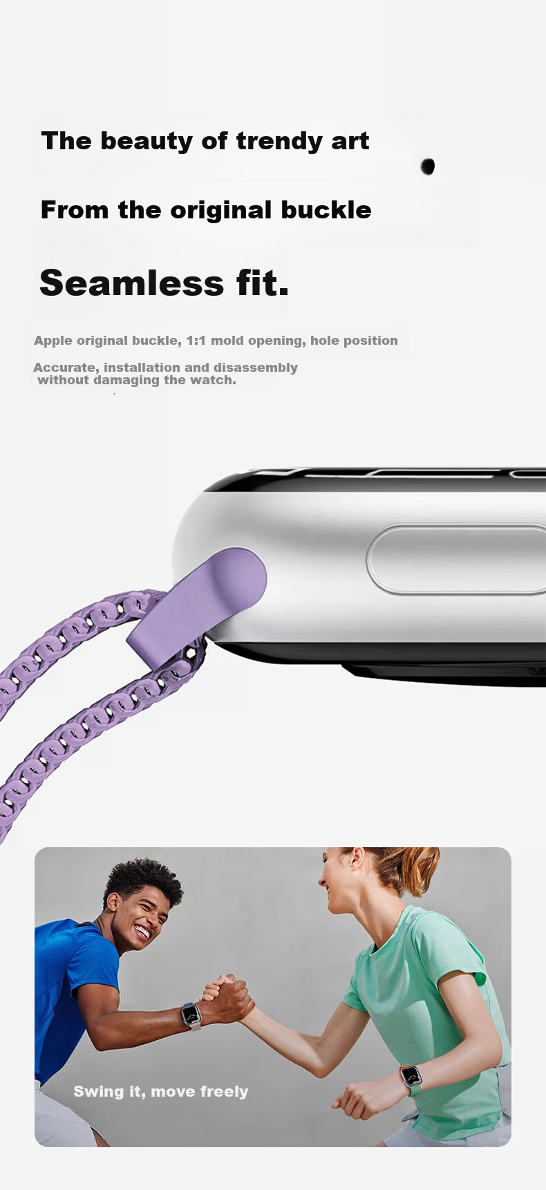 Mashi Compatible with Apple Watch Band for Women, Stainless Steel Milanese Loop Magnetic Strap for Ultra 4/3/iWatch S12/11/10/9/8/7/SE Breathable Wristband 9