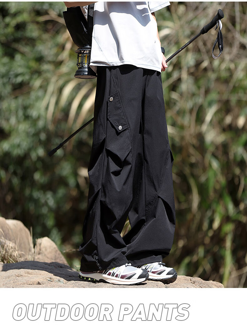 MMOPTOP Outdoor Ice Silk Cargo Pants, Summer Men's Cool-Feeling Water-Repellent Hiking Casual Pants, MXXK27 Off-White XL 8