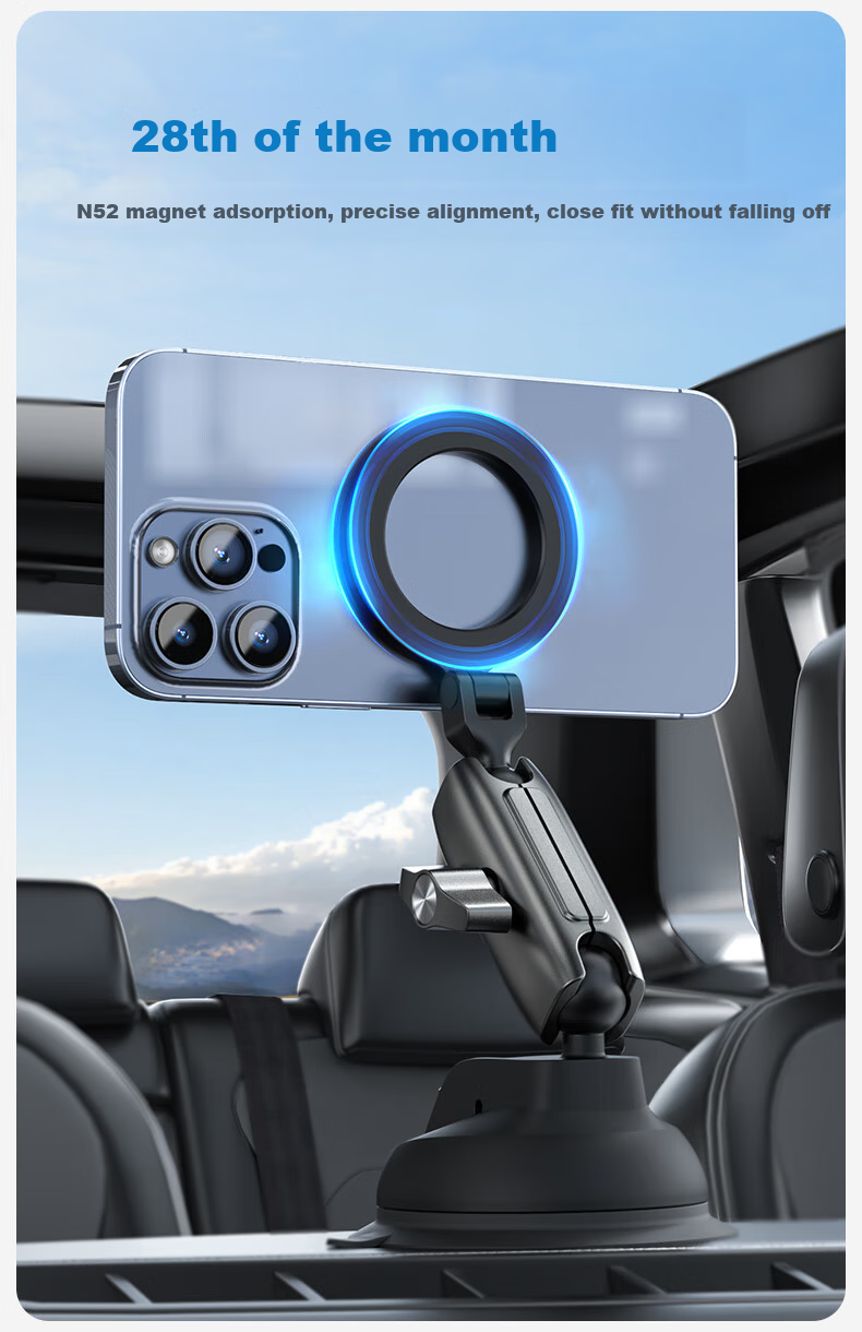 TELESIN (Taixin) MagSafe Magnetic Suction Cup Phone Holder, Car Phone Mount 2