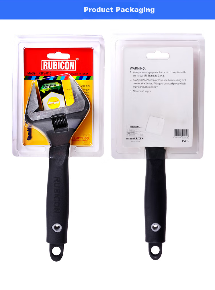 RUBICON Imported Adjustable Wrench Large Opening Multi-Function Adjustable Spanner Bathroom Sink Adjustable Wrench 12 Inch RBV-012 9