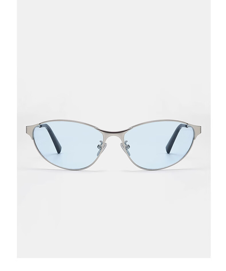 GOGOSOON New Y2k Retro Cat Eye High-End Metal Sunglasses for Women, Futuristic Riding Feel, UV Protection Sunglasses 7