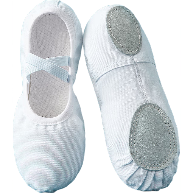TIEJIAN Dance Shoes, Ballet Practice Shoes, Adult Cat Paw Shoes, Boys And Girls Chinese Dance And Body Movement Shoes, White, Size 37