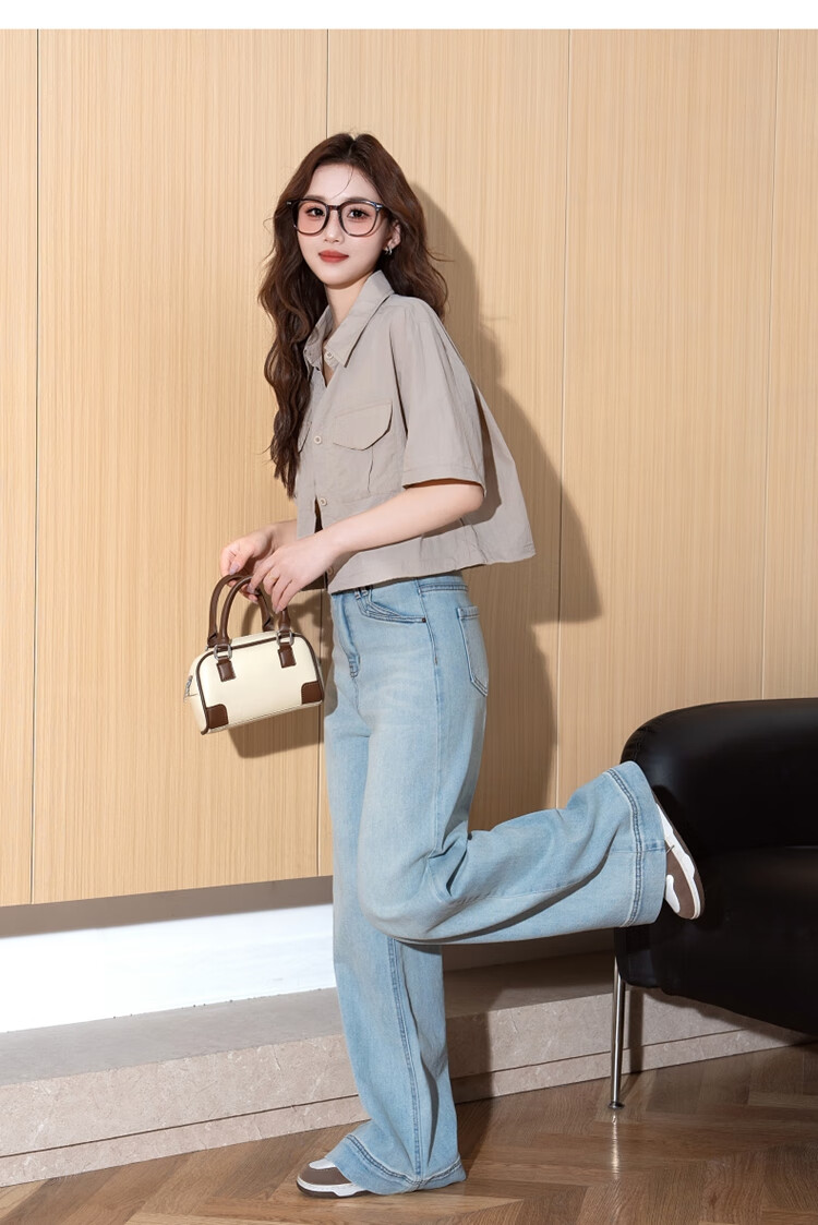 TonLion 2025 Spring Women's Casual Workwear-Style Short-Sleeve Shirt 12
