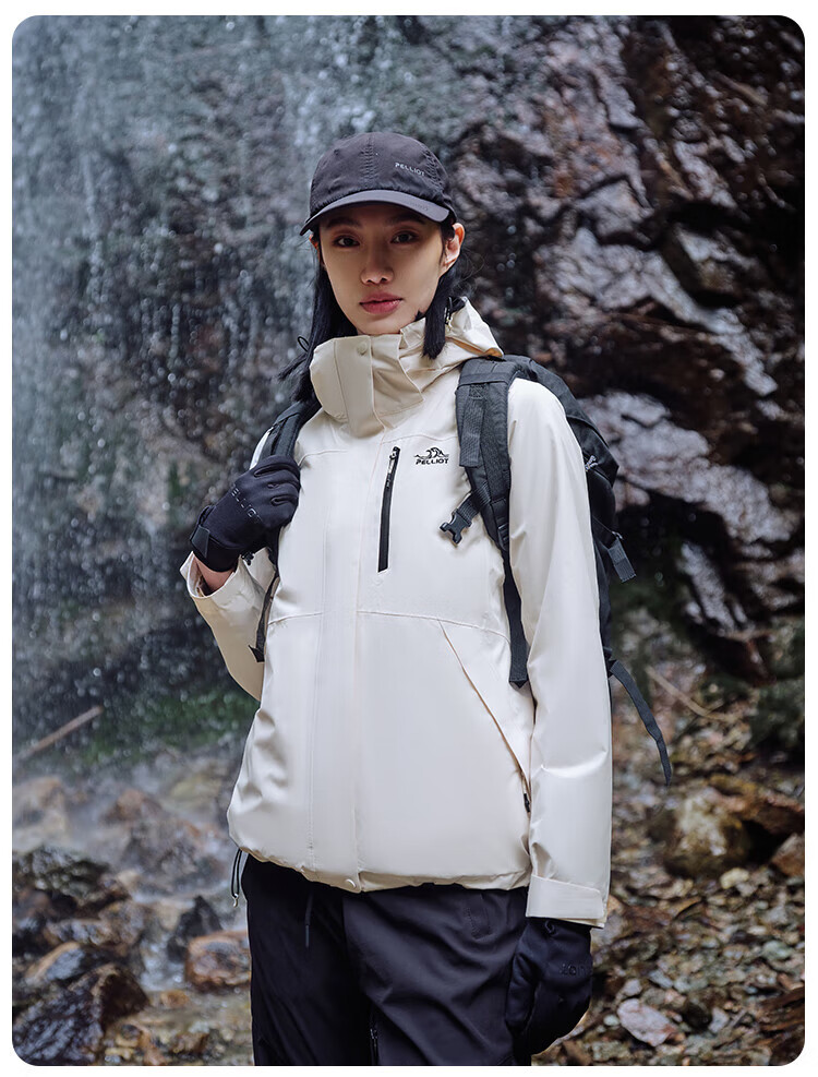 Pelliot [Zhao Lusi Same Style] Shan Ye 2.0 Three-In Men's Outdoor Windproof And Waterproof Jacket 12340106 4