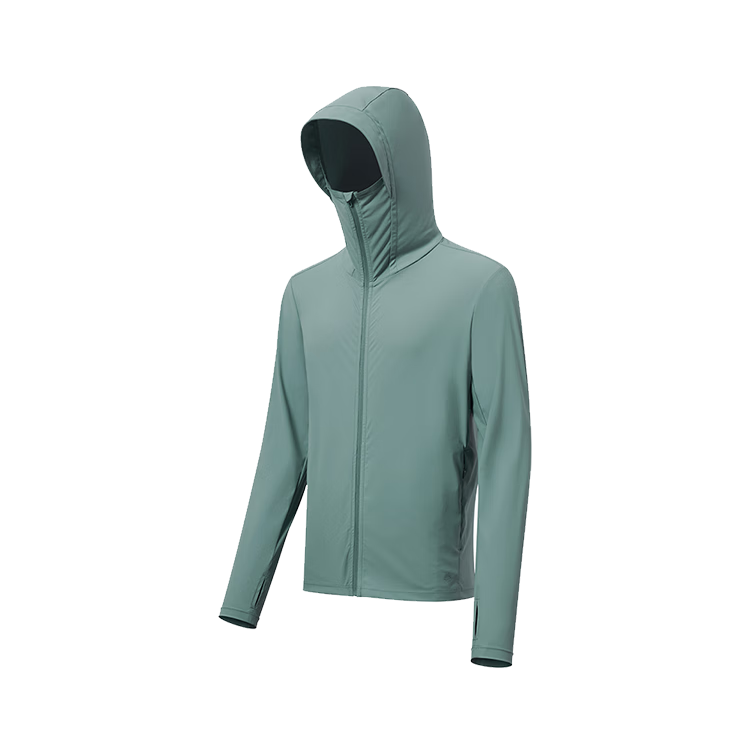 JD Jingzao UPF300+ Men's Ice Silk Cooling Sun Protection Jacket Outdoor Sunscreen Coat Green M