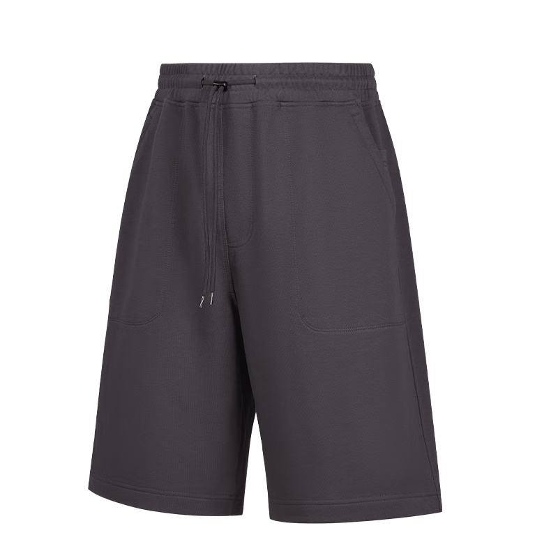 Keep Men's Sports Shorts, 2025 Fitness Running Five-Point Pants, Pure Cotton Casual Pants, Dark Gray, 2XL