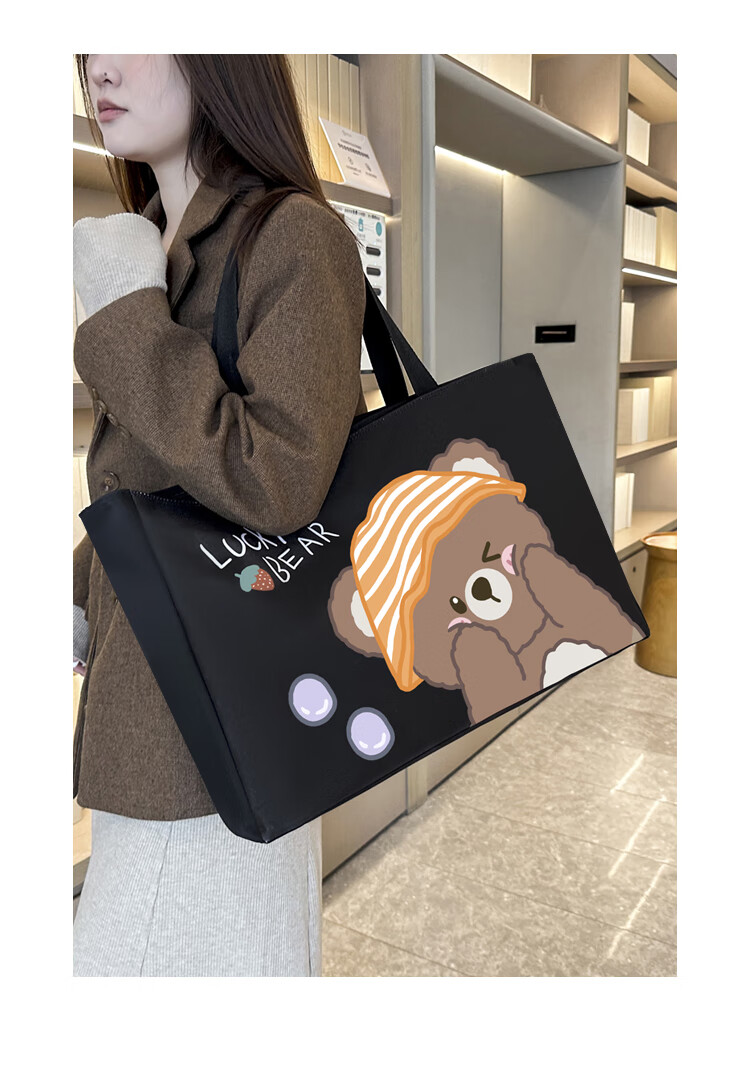 Lehuolvxing Handheld Luggage Bag Travel Bag Maternity Storage Can Be Attached to Suitcase with Trolley Handle, Large Capacity Portable Foldable Bag 4