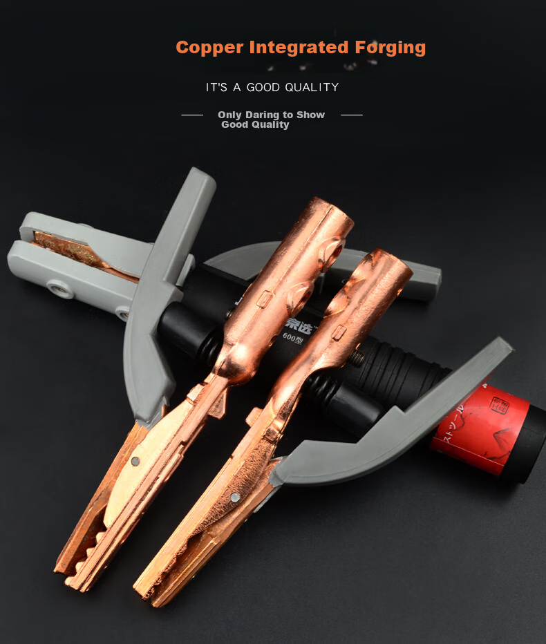 JERXUN 600 Model Welding Clamp, Pure Copper, Non-Heating Welding Handle, Industrial-Grade Welding Clamp, Small Pliers, Welding Accessories 3