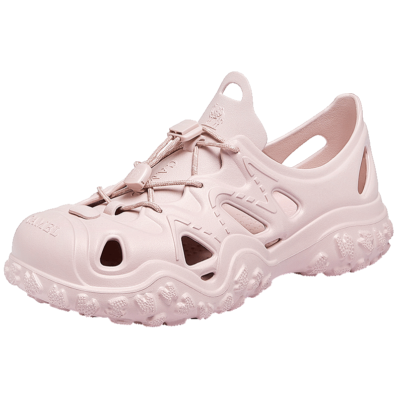 CAMEL Women's Ventilated Outdoor Beach Shoes Thick Sole Closed Toe Water Wading Hiking Shoes L25M162035 Pink Size 36