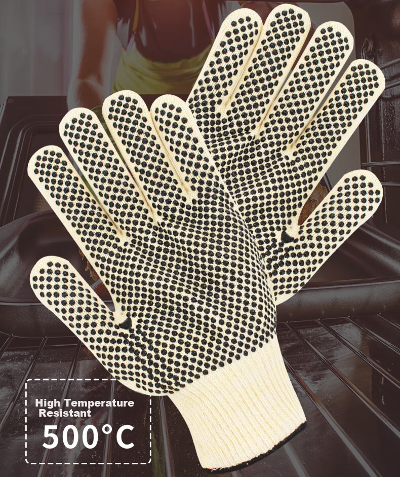Shandouao Heat-Resistant Gloves, 500 Degrees Insulation Anti-Scalding SD-GW400 Non-Slip Gloves, 1 Pair 1