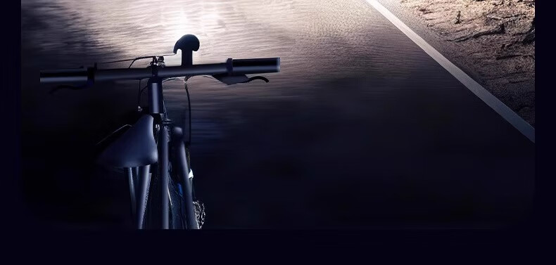 AUX Bicycle Night Riding Front Light Rechargeable Nighttime Mountain Road High Brightness Flashlight Cycling Equipment Super Bright 7