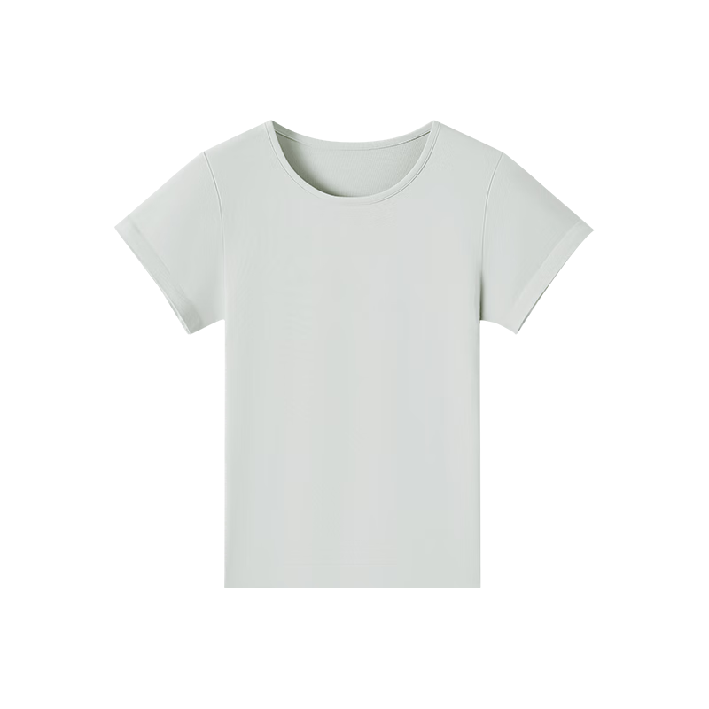 Curvilism [Victoria Song Style] Short Sleeve T-Shirt Women Slim Fit Shaping New Slimming Base Layer Top Beige Coffee M Size