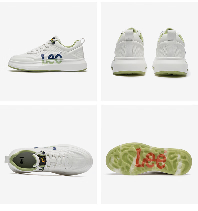 Lee Men's New Fashionable Breathable Casual Shoes, Versatile Low-Top Men's Sneakers, Thick-Soled Height-Increasing Trendy Shoes for Me 13