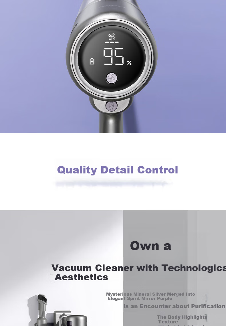 Haier Cordless Vacuum Cleaner with Long Battery Life, Handheld, Green Light Dust Indicator, Portable Cleaning And Dust Removal Machine [With Integrated Suction And Mopping Water Tank + Mattress Mite Removal Brush] S2 [New Year Gift] 15