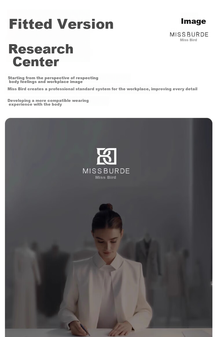 Bodexiaojie Beige Interview Suit Jacket for Women, Professional Commute Formal Wear, Lightweight Office Suit for Petite Figures 4