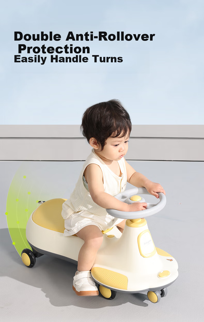 Beiboshi Baby Box Twist Car for Ages 1-3 Anti-Rollover Toddler Children's Scooter, Light-Up Model, First Birthday Gift 4