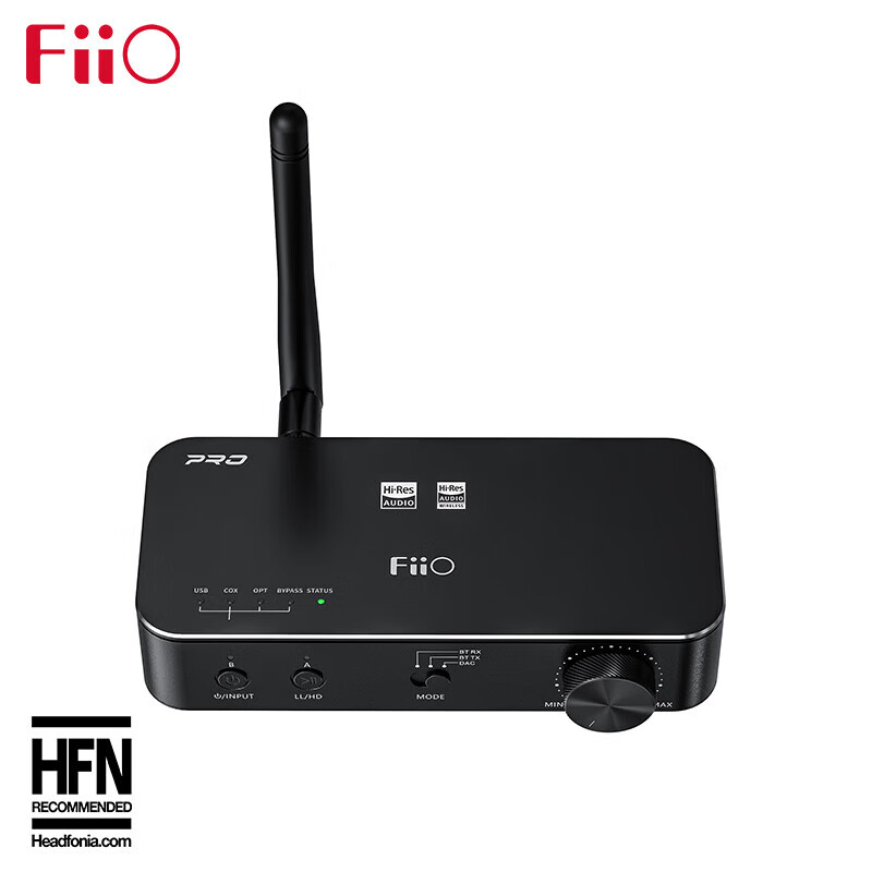 Bluetooth аудио ресивер и передатчик FiiO BTA30 Pro, для домашнего ТВ, динамика, усилителя, 2-в-1, аппаратное декодирование, HIFI, черный