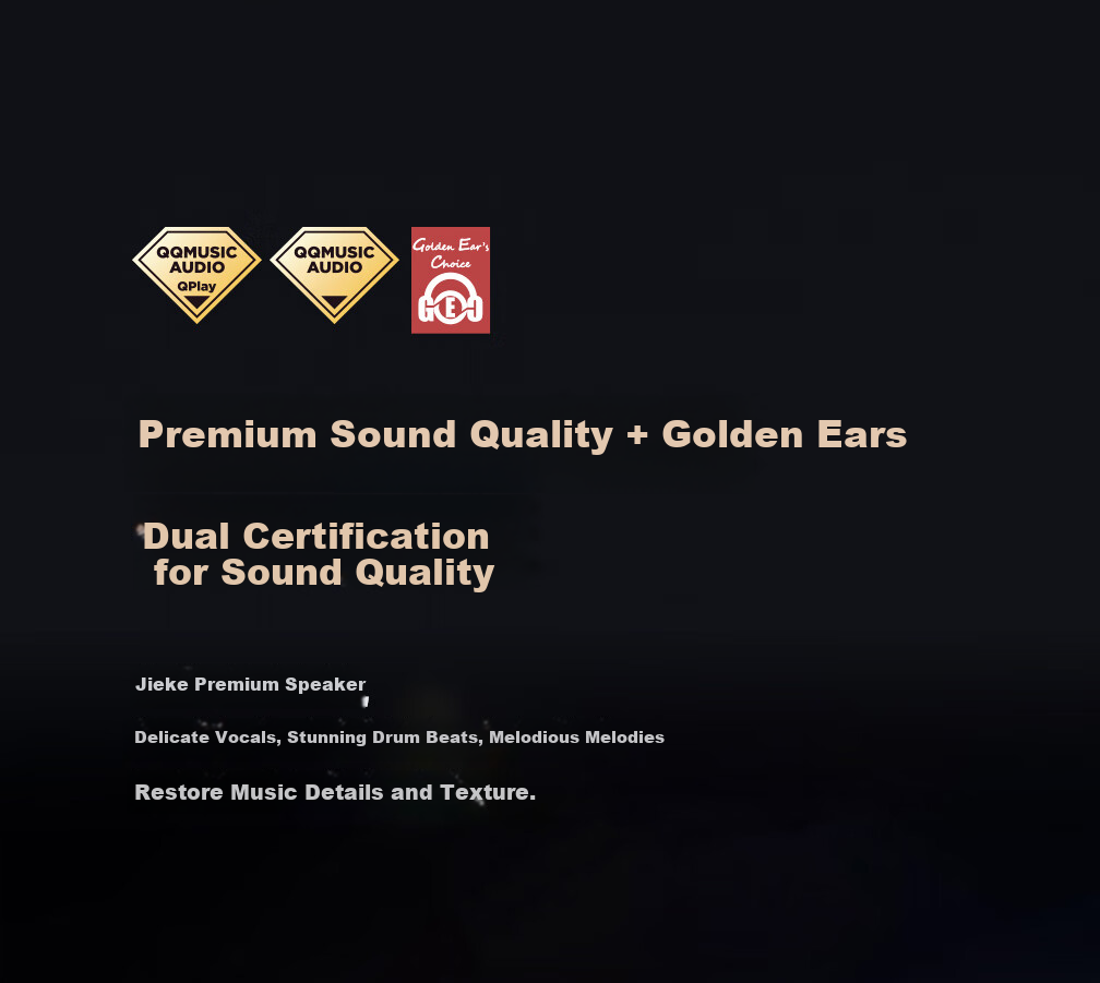 GIEC Q25 Speaker, WiFi Wireless Bluetooth, HiFi Audio System, Living Room Home Desktop Speaker, Combinable Home Theater, Multi-Room Connectivity, Lossless Sound Quality Premium Speaker 5