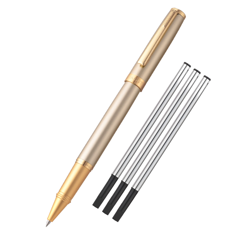 MONTAGUT Year of the Horse Gift Ballpoint Pen Holiday Gift for Teachers High-End Practical Exquisite Souvenir Gift for Homeroom Teachers Champagne Gold 0.5mm