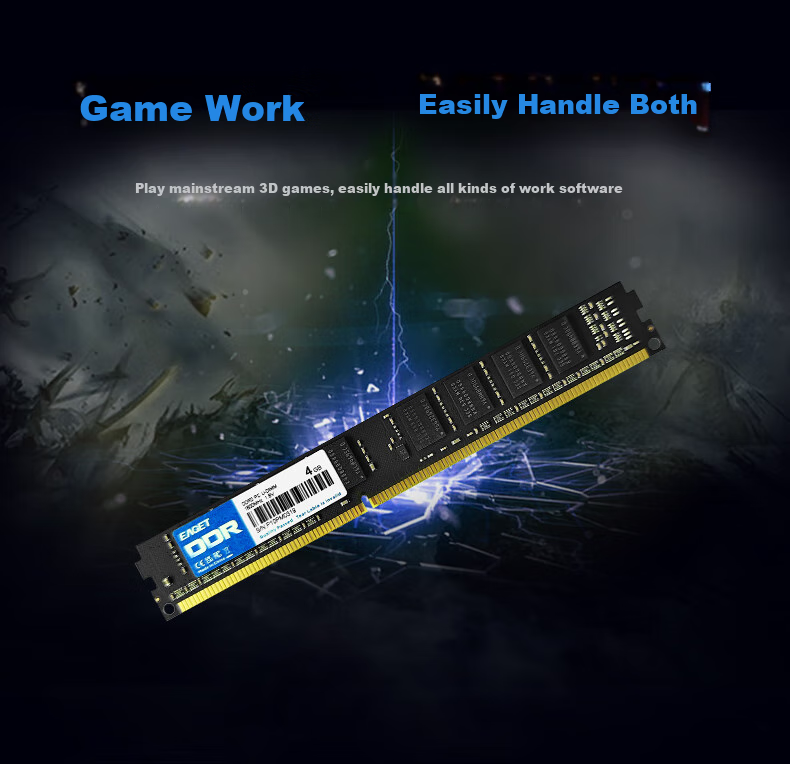 EAGET DDR3 4GB 1600MHz 1.5V Desktop Memory Module, Computer Office Memory, P10 Third Generation Computer Memory, for Office And Study 3