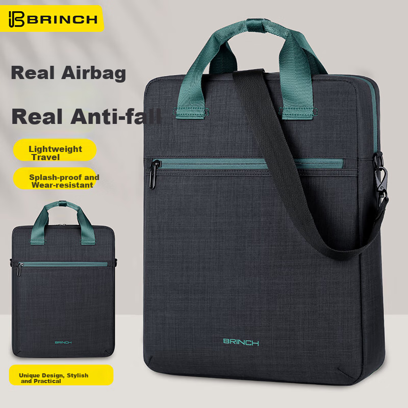 BRINCH Laptop Bag Handheld 15.6/16 Inch Shockproof Large Capacity Business Suitable for Huawei Lenovo Apple