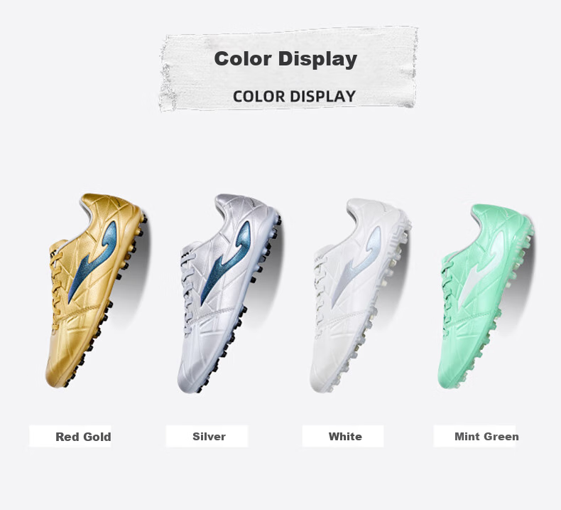 JOMA Kangaroo Leather Soccer Shoes for Men, MG Short Studs, Non-Slip, Wear-Resistant, Professional Football Training Shoes, White, Size 45 2