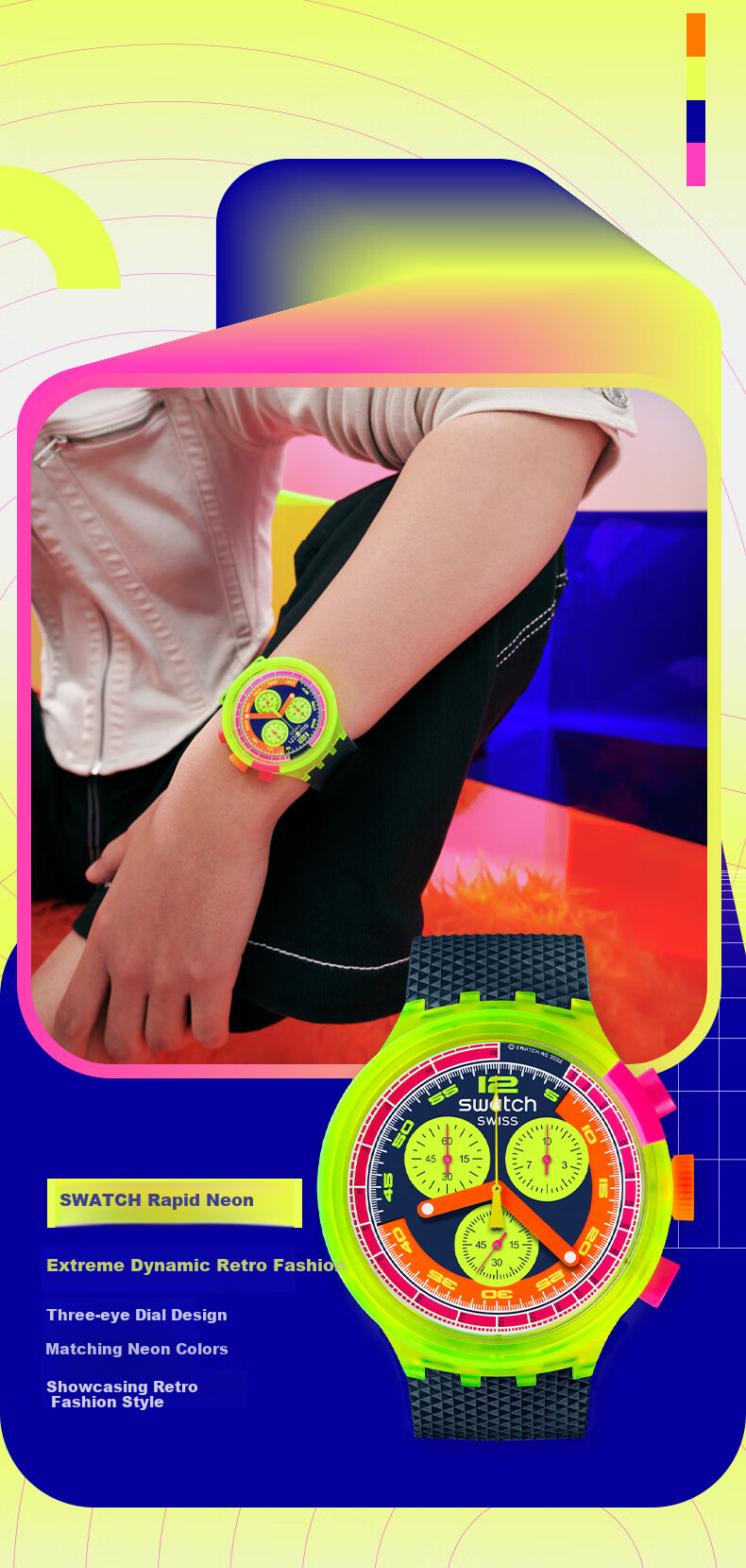 Swatch Swiss Watch, Exam Watch Trendy Men's Sports Watch Holiday Gift, Jisu Neo 4