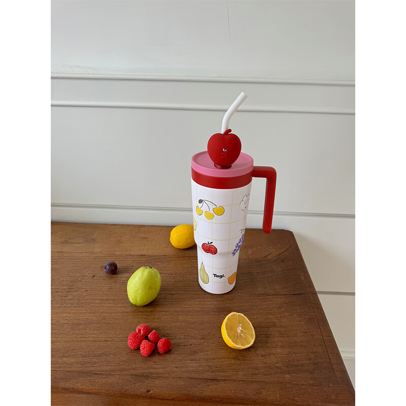 Tagi, Tiaohua Tiantan Straw Autumn And Winter Insulated Cup, 316L Stainless Steel Inner Liner, Duntun Cup, Hot Water Cup, Mid-Autumn Festival Gift