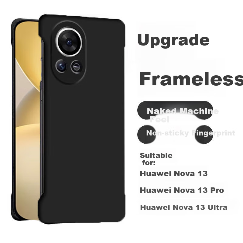 POZZO Ультратонкий матовый чехол для Huawei Nova 13 Pro, безрамочная защитная накладка с теплоотводом, противоударный, простой дизайн для мужчин и женщин, модный черный звездный ночной