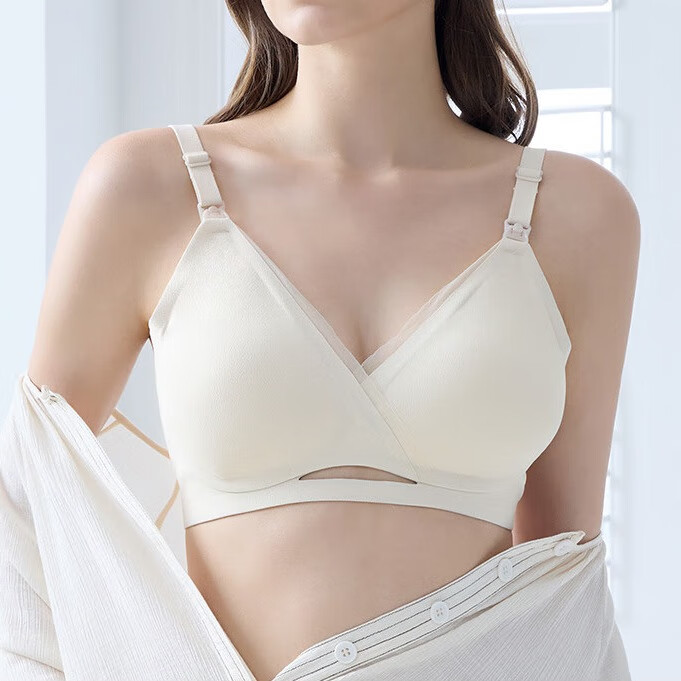 DOMIAMIA Early Support Late Protection Maternity Nursing Bra, Anti-Sagging, Sleep-Friendly, for Pregnancy And Postpartum Breastfeeding