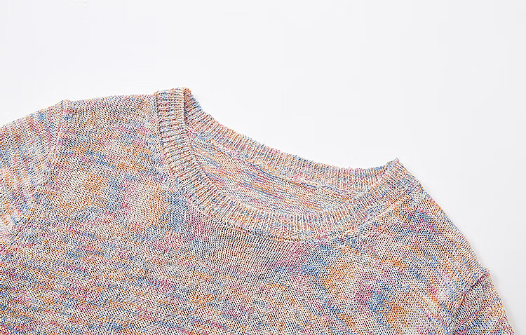 Dme [And Say Goodbye to Heat] Summer Linen-Cotton Blend Sweater, Elegant Floral Pattern, Petite Knit Top for Wome 6