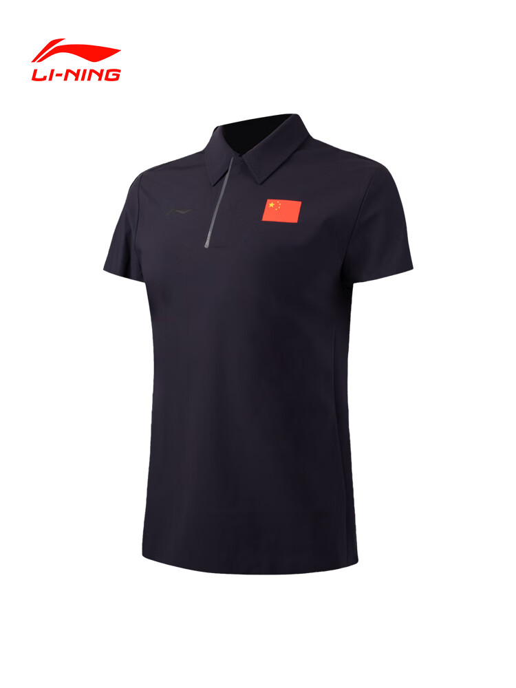 Li-Ning 25th Anniversary New National Team Honor Flag Polo Shirt Short Sleeve Ma Long Xu Xin Liu Shiwen Same Style 3