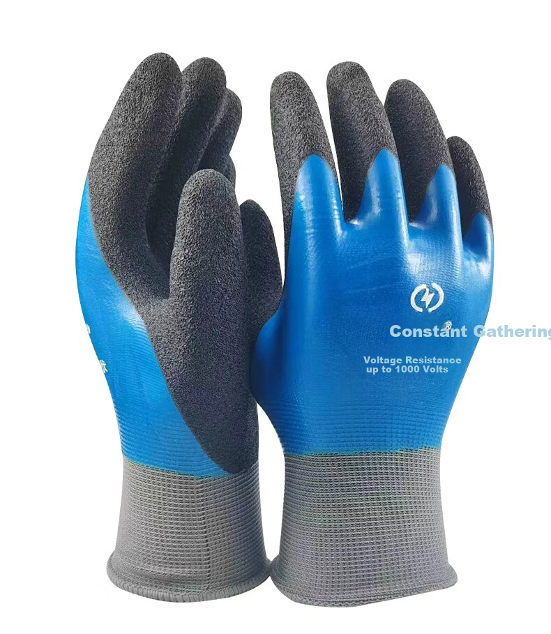 Hengju Insulation Gloves, Electrician-Specific Low-Voltage Anti-Electric Professional Touch-Proof 1000V High-Voltage Live Work Gloves 9