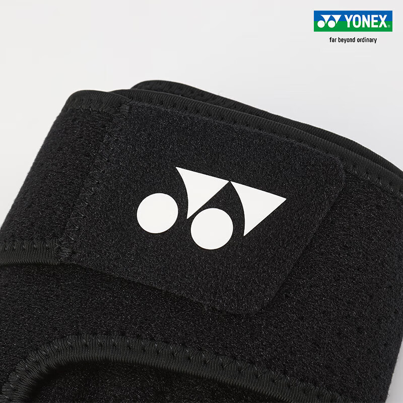 Спортивный наколенник YONEX MPS-24CR, дышащий, нескользящий, амортизирующий, для бега и фитнеса, черный